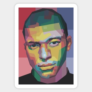 Football Player in WPAP Sticker